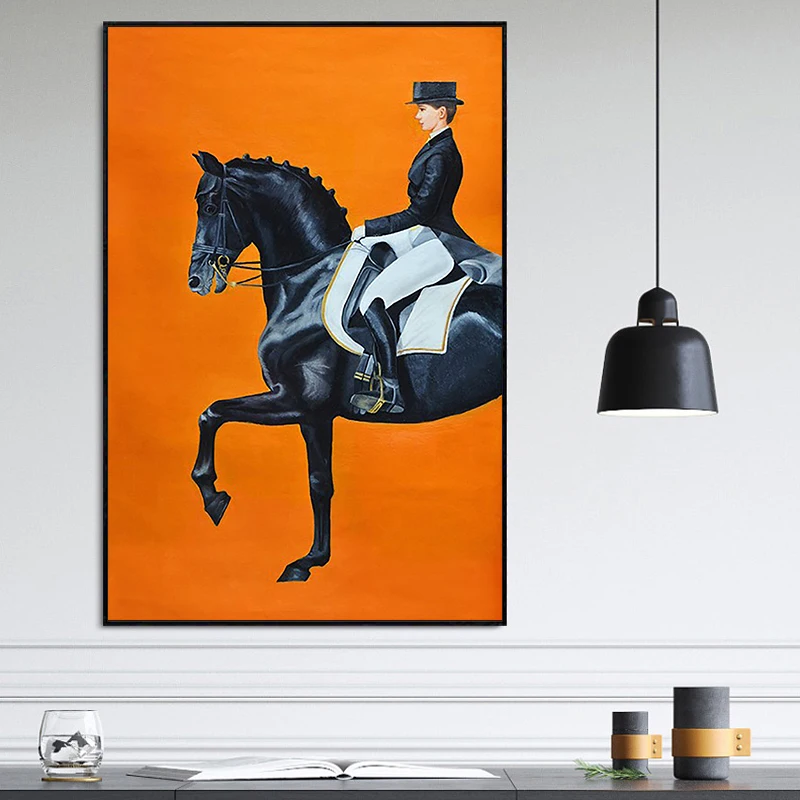 Краска собственного приготовления с цифровой картинкой королевская лошадь