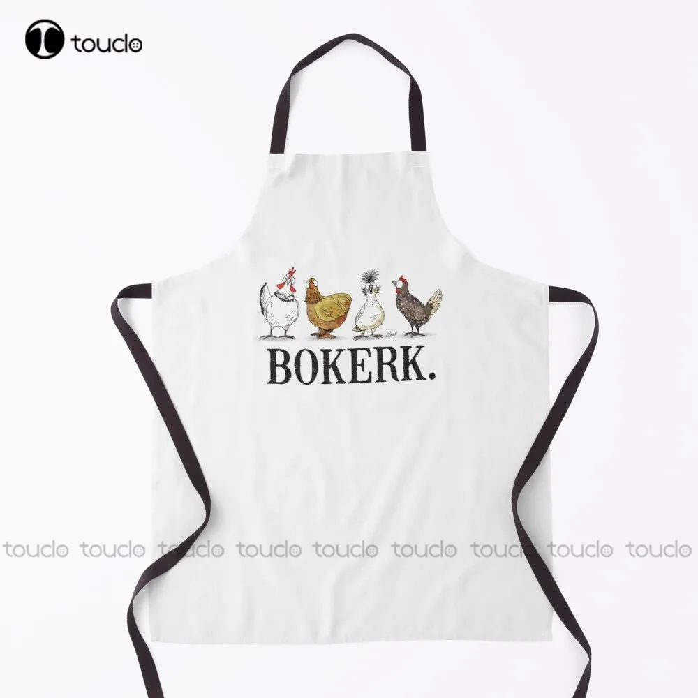 

Bokerk Chickens Of The World Apron Custom Apron For Women Men Unisex Adult Garden Kitchen Household Cleaning Apron