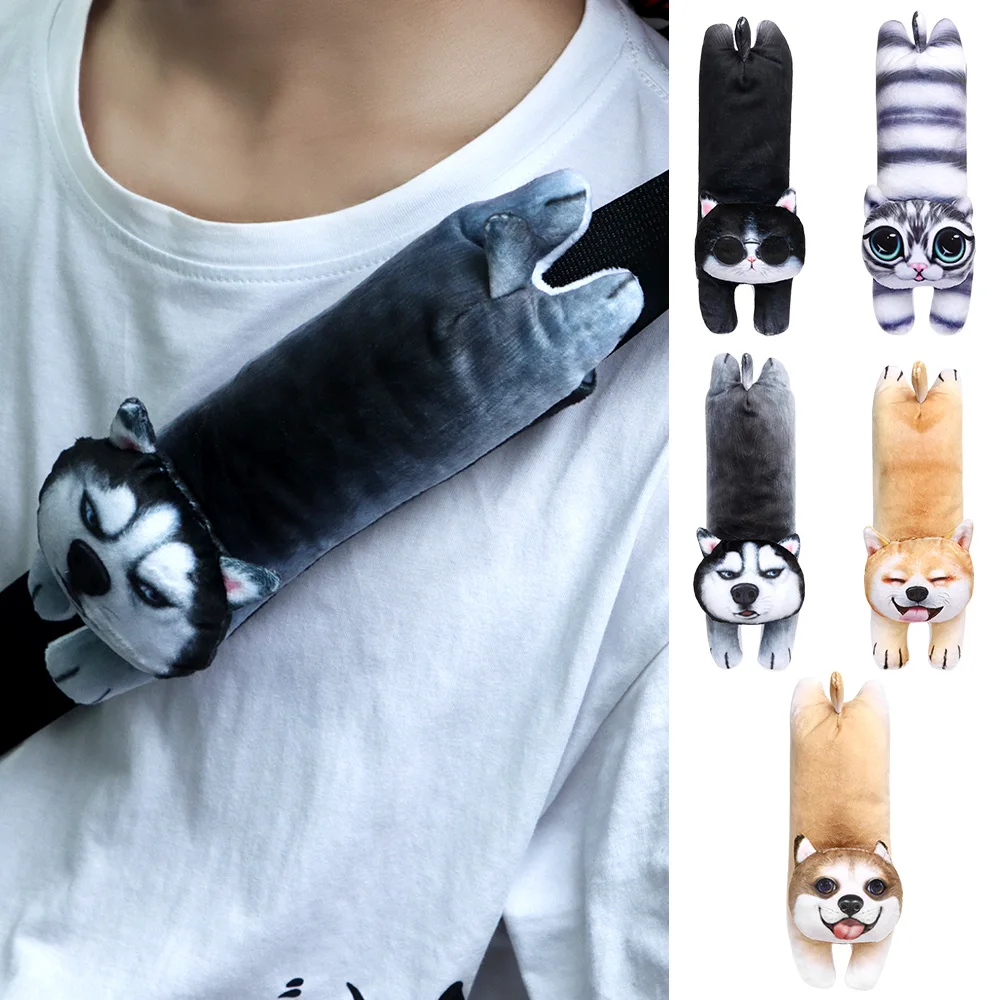 

1PC Cartoon Car Seat Belt Shoulders Pad Safety Covers Protector Car Accessories Interior Seatbelt Protector Belt Strap Pad