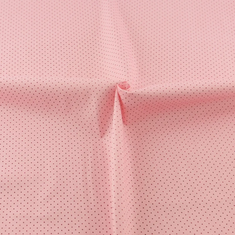 Розовая Милая хлопчатобумажная ткань в горошек Teramila для шитья домашний текстиль