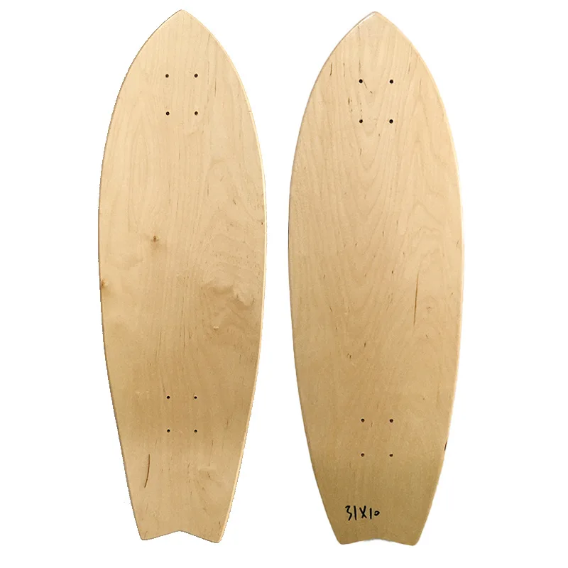 

Surfskate Street Maple Skateboard Deck Wood Land Surfboard Surfskate Deck Cruiser Deck Rullebrett Skate Board Accessories BI50SB