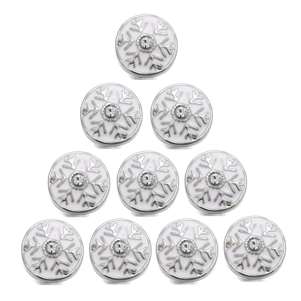 10 шт./лот Рождественская Снежинка 12 мм ювелирное изделие смешанный стиль