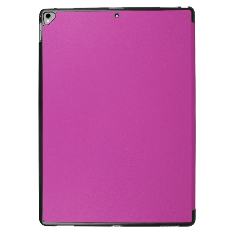 Для iPad Pro 12,9 / чехол-карандаш, Tri-складной роскошный Тонкий Магнитный чехол из искусственной кожи для планшета с откидной крышкой - Цвет: Фиолетовый