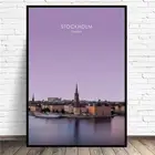 Стокгольм швеция путешествие холст картина настенные картины печать на холсте домашний декор настенный плакат для декора для Гостиная