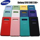 Чехол для Samsung Galaxy S10 S10 Plus S10 E, Мягкий противоударный мягкий чехол из жидкого силикона для Galaxy S10e S10 + защитный чехол