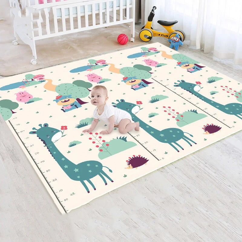 200 см by180CM экологически чистый толстый детский коврик для ползания складной