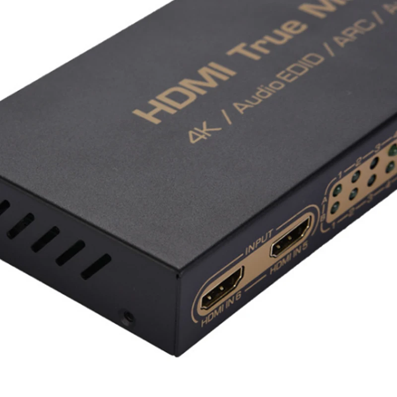 6 in 2 Out HDMI Matrix Splitter Support HD 4K x 2K 3D Audio Video Converter with Remote Control GV99 |