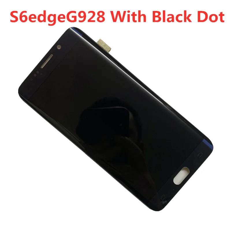 Оригинальный AMOLED ЖК дисплей с черной точкой для SAMSUNG S6 edge PLUS G928U G928A G928F дигитайзер