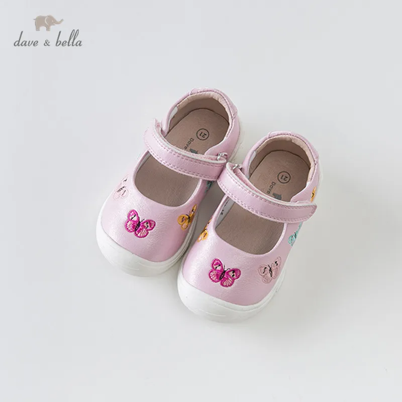 

DB12878 Dave Bella spring baby girl pink shoes new born girl casual shoes print brand shoes