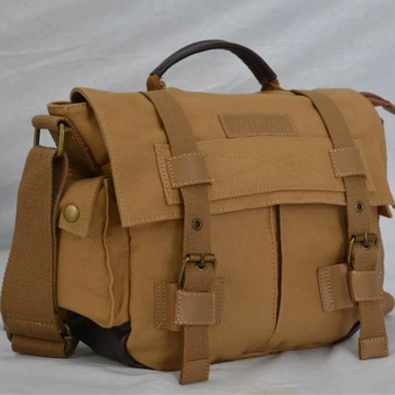 Камера сумка через плечо DSLR холст Водонепроницаемый рюкзак Открытый Фото Видео