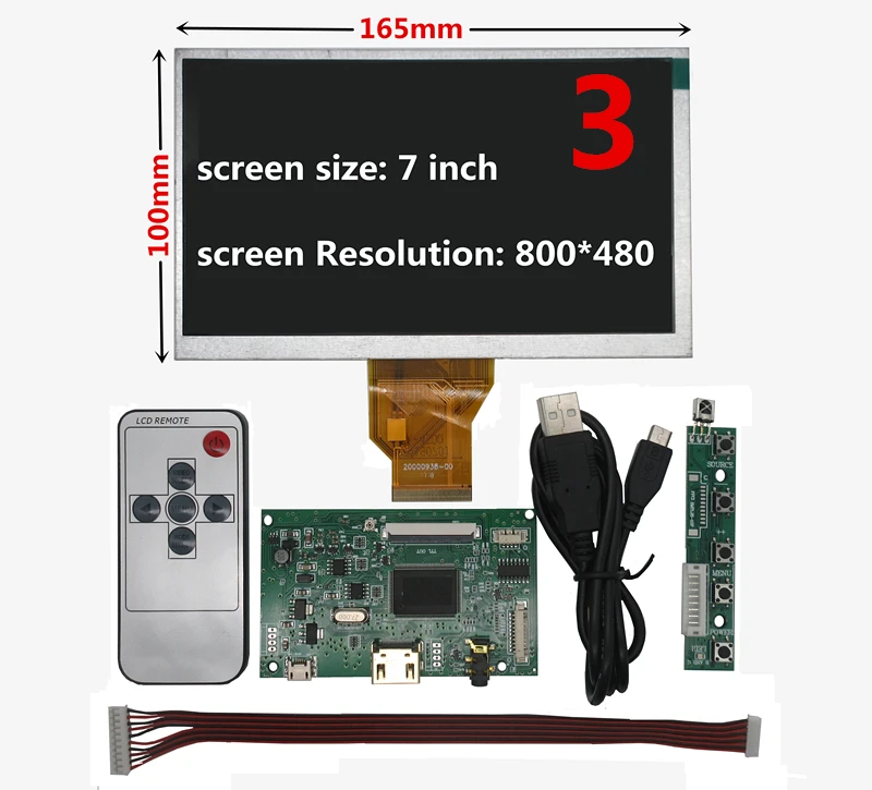 HDMI-экран AT070TN90 7 дюймов 92 дюйма ЖК-дисплей плата драйвера монитор для