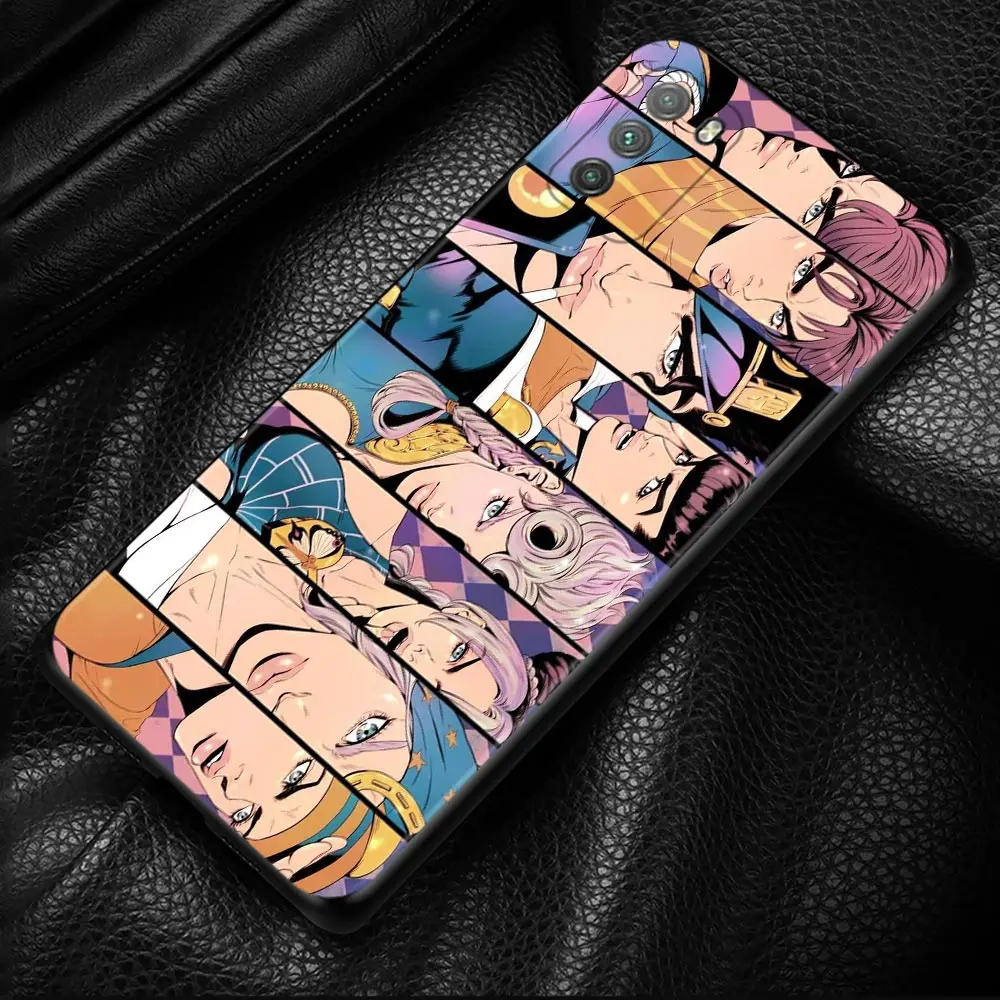 phone case for xiaomi mi poco x3 pro f3 x3 gt m3 x3 nfc f1 m3 pro 5g f3 gt black soft silicon cover coque jojo bizarre adventure free global shipping