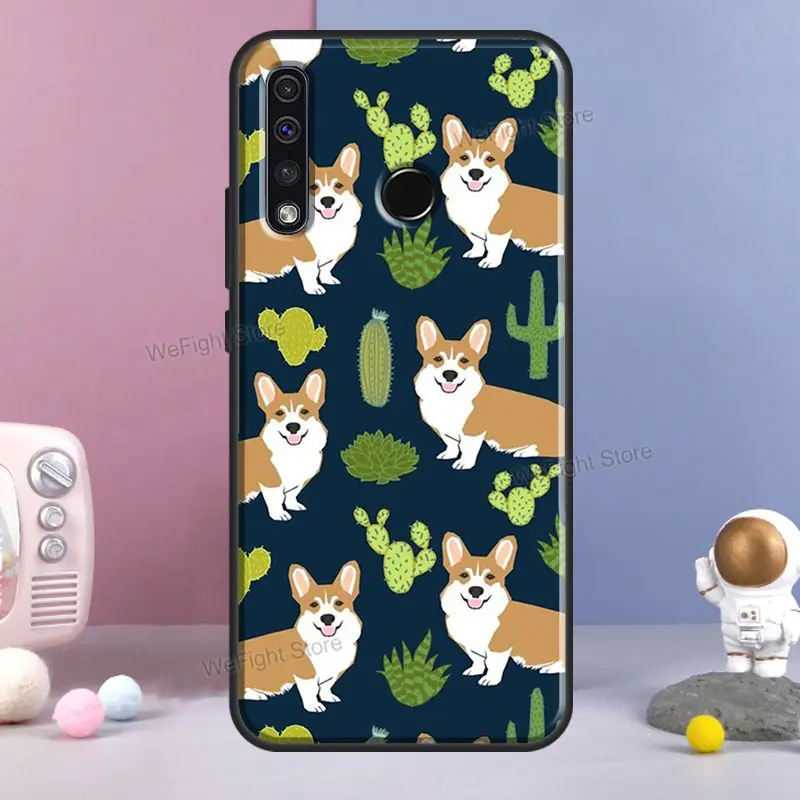 Чехол с мультяшным корги собакой для Honor 50 20 8S 8X 9X 9S Huawei P30 Lite P20 P40 Pro P Smart Z 2021 Nova 5T |