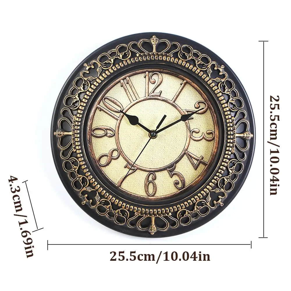 Настенные часы спальня Ретро 10 дюймов европейская мебель гостиная креативные