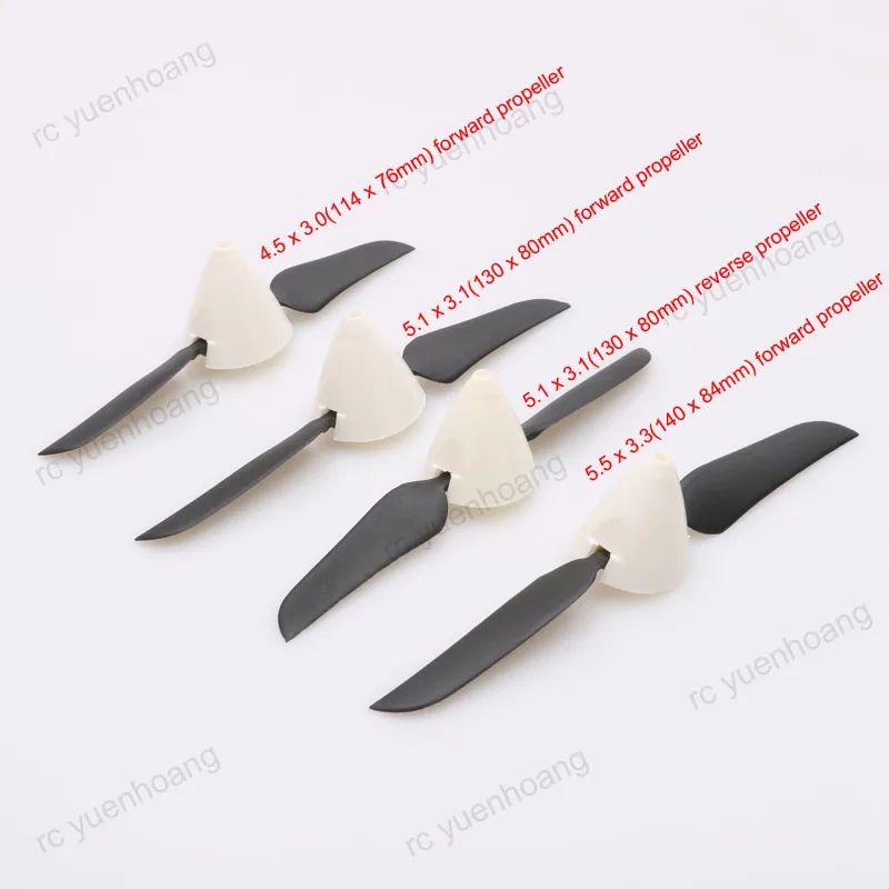 4 шт. складной мини пропеллер 5 1x3 1/5 5x3 3/4 в сборе CW CCW Propeller + Props Spinner/Cover для планера с