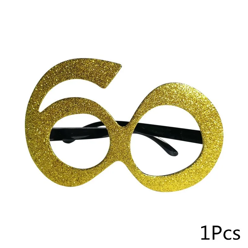 60th Chicinlife 30/50th/60th с днем рождения Photo Booth Prop юбилей день Рождения Вечеринка мужчина женщина стиль подарок смешной декор поставки - Цвет: 60th