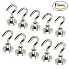 10 шт., магнитные неодимовые крючки, 12 фунтов