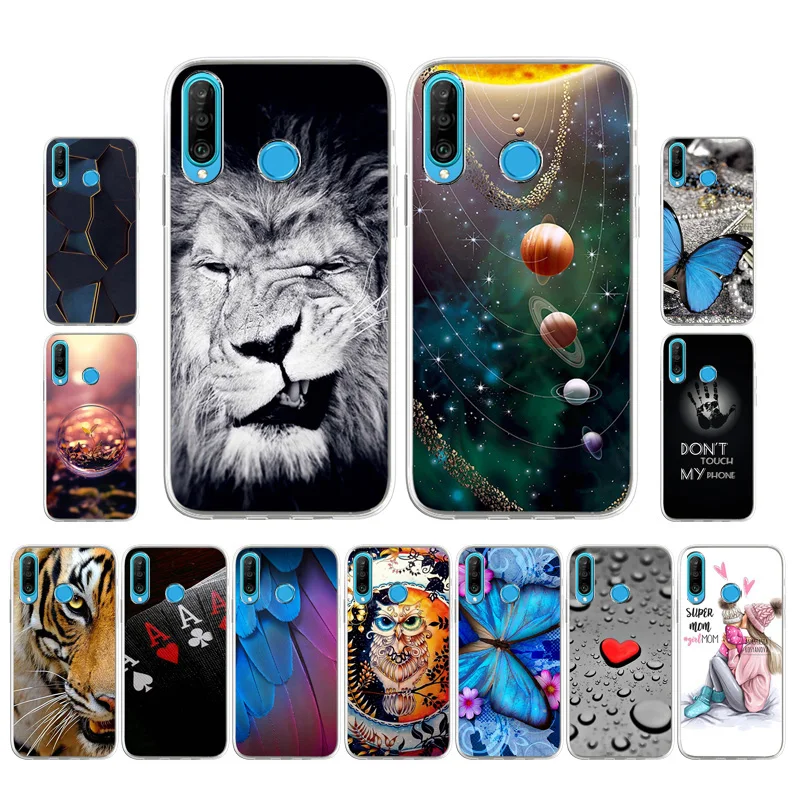 

Silicone Phone Cases For Huawei P30 Lite P30 Pro P30 Nova 4E Covers Soft TPU Capa Bumper Phone Covers P30 Lite Coque Ultra Thin