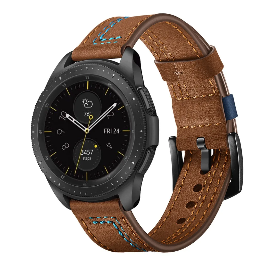 Кожаный ремешок для часов, ремешок для samsung Galaxy Watch 42 мм, ремешок для часов, ремешок для наручных часов, 3 цвета, 20 мм, 19Nov08
