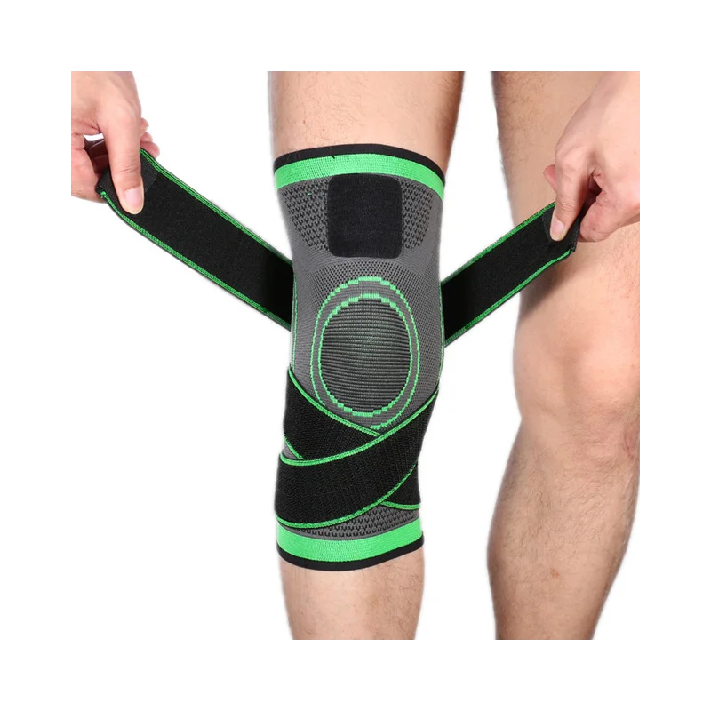 

Sports Fitness Knee Pads Cycling Pressurized Support Elastic Bandage Braces Elastic Nylon Running Compression Arthritis Muscle