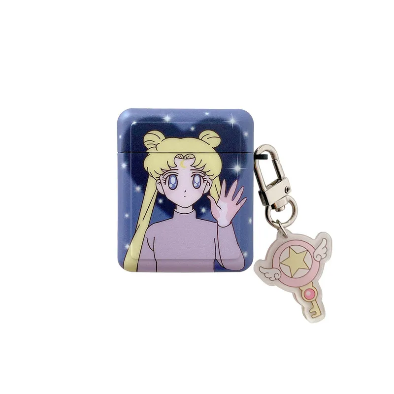 

Japan Anime Sailor Moon Pendant soft cases for iPhone Airpods Pro 1 2 Pro cover Bluetooth Wireless Earphone Charging Box case