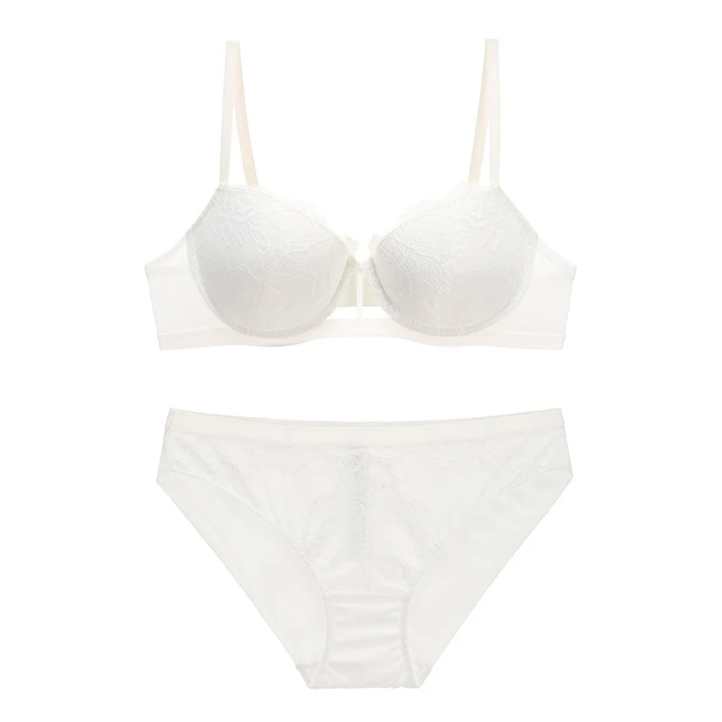Новинка 2020 сексуальный кружевной бюстгальтер пуш ап с вырезами и трусики женское