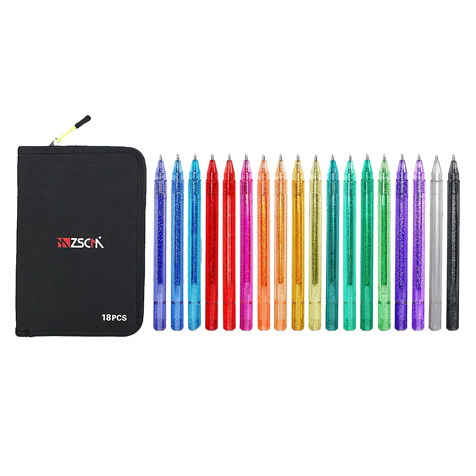 

18x Glitter Gel Pens Refills Markers For Adults Coloring Books Drawing Painting