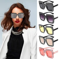 fashion women v400 big square frame sun glasses eyewear oversized sunglasses square sunglasses