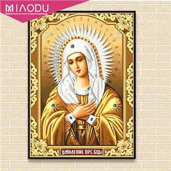 Miaodu Diy алмазная живопись Настенная Наклейка Ретро Религия подарок вышивка крестиком икона лидер Алмазная мозаика настоящая религиозная вышивка