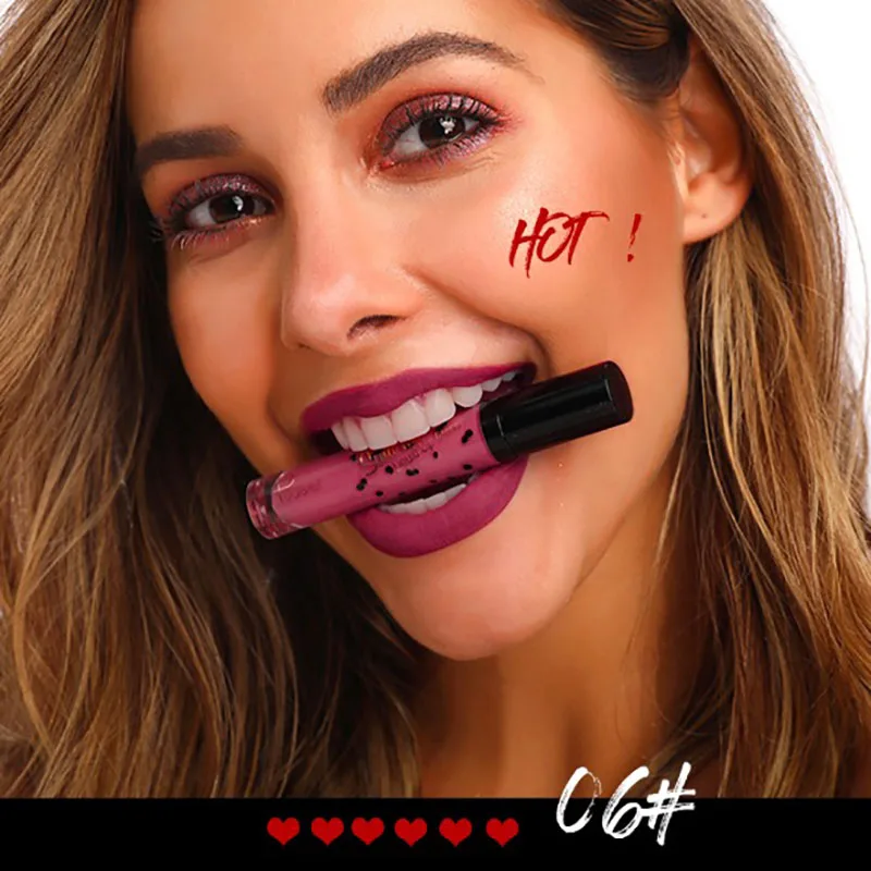

12 Color Matte Lipgloss Sexy Liquid Velvety Lipstick Matte Long Lasting Waterproof Cosmetic Beauty Keep 24 Hours Makeup lipgloss