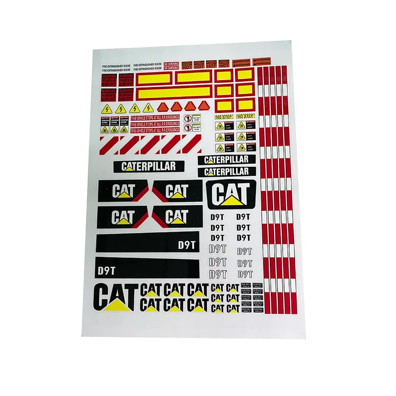 Pegatina decorativa para Excavadora hidr&aacute;ulica, modelo D9T, 1/14-5