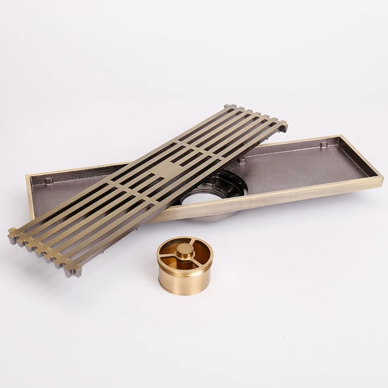 

Invisible Stainless Steel Floor Linear Waste Grates Grid Strainer Shower Drain Bathroom Anti-odor Floor Drainer
