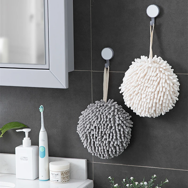 

Шарик для полотенец для рук из синели, быстро сохнущий, супервпитывающий, мягкий на ощупь, предотвращающий бактериальный рост