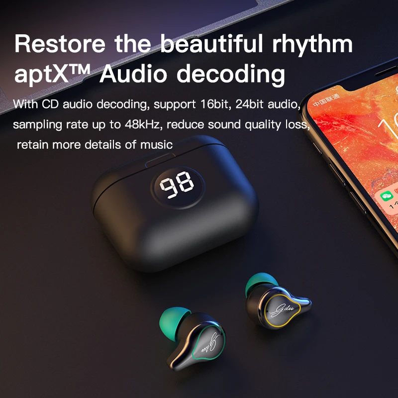 SE16s беспроводная гарнитура Mini TWS Водонепроницаемая APTX Bluetooth 5 0 Спортивная