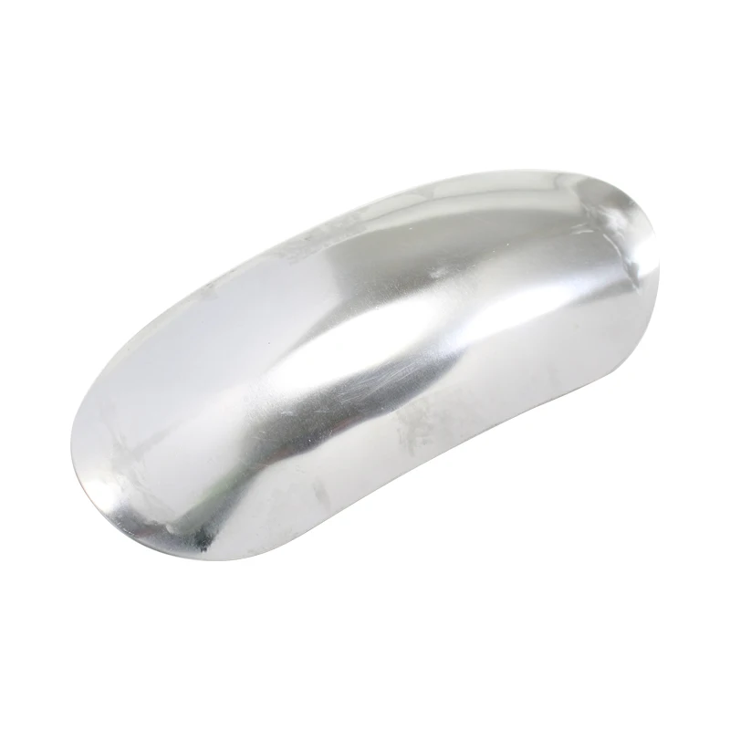 Мотоциклетный алюминиевый Неокрашенный Серебряный передний брызговик короткий