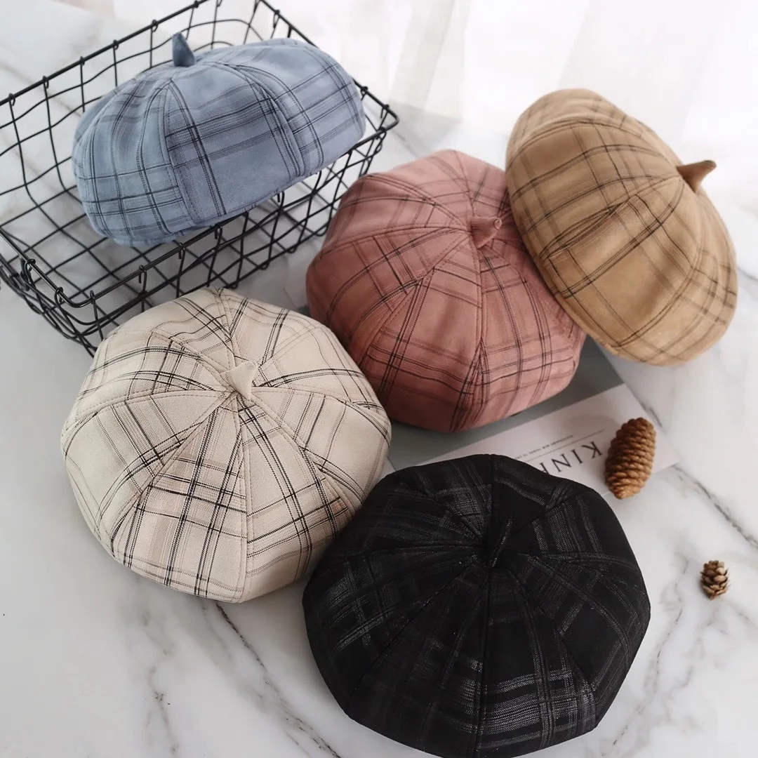 

wool Women Beret Autumn spring Octagonal Cap Hats Stylish Artist Newsboy Caps Boina para mujer sombreros Beret pour femme Bonnet