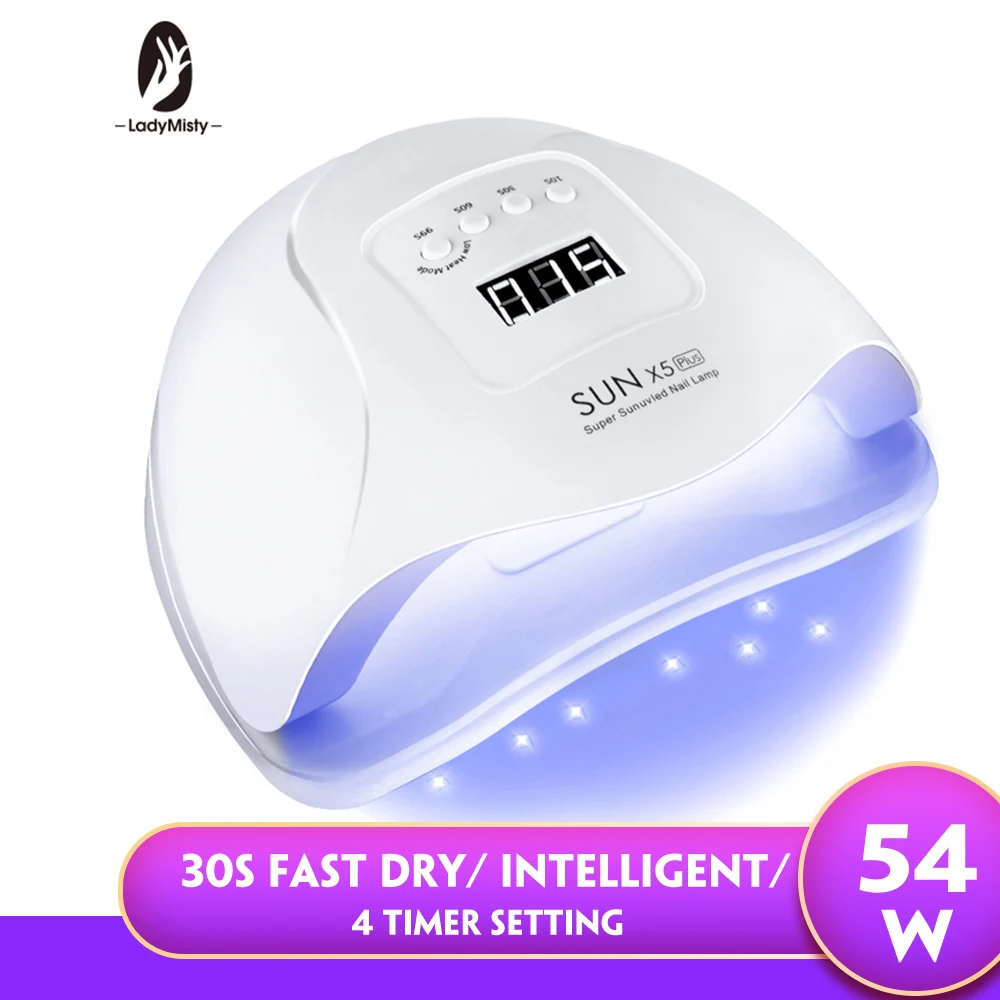 SUN X5 Max Светодиодная лампа для сушки ногтей 80 Вт LED 36/45 светодиодов УФ льда сушилка