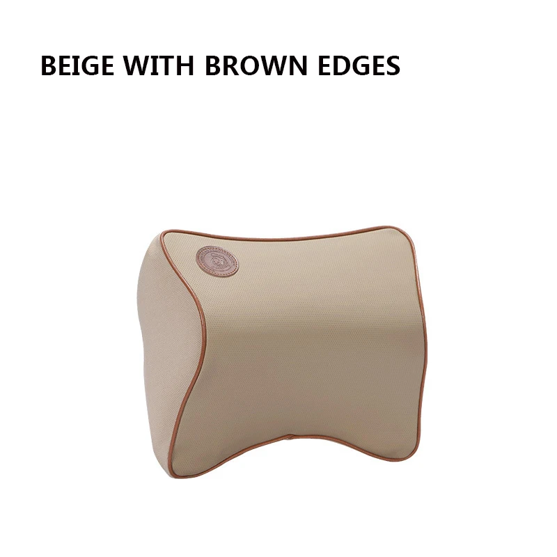 

Car Headrest Pillow Neck Space Memory Cotton Lumbar Support Leather Breathable Auto Neck Rest Headrest