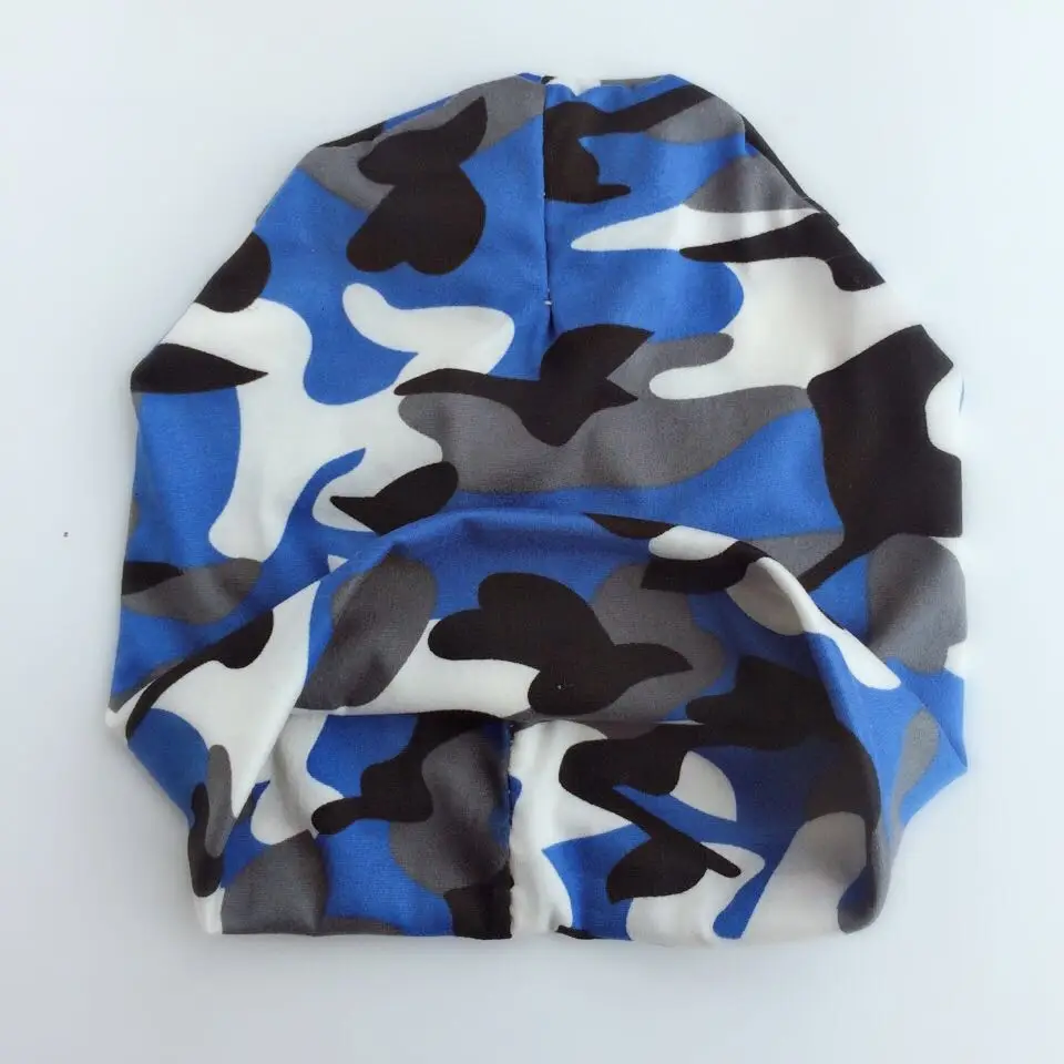 Детская камуфляжная шапка для новорожденных серая в стиле милитари женщин и