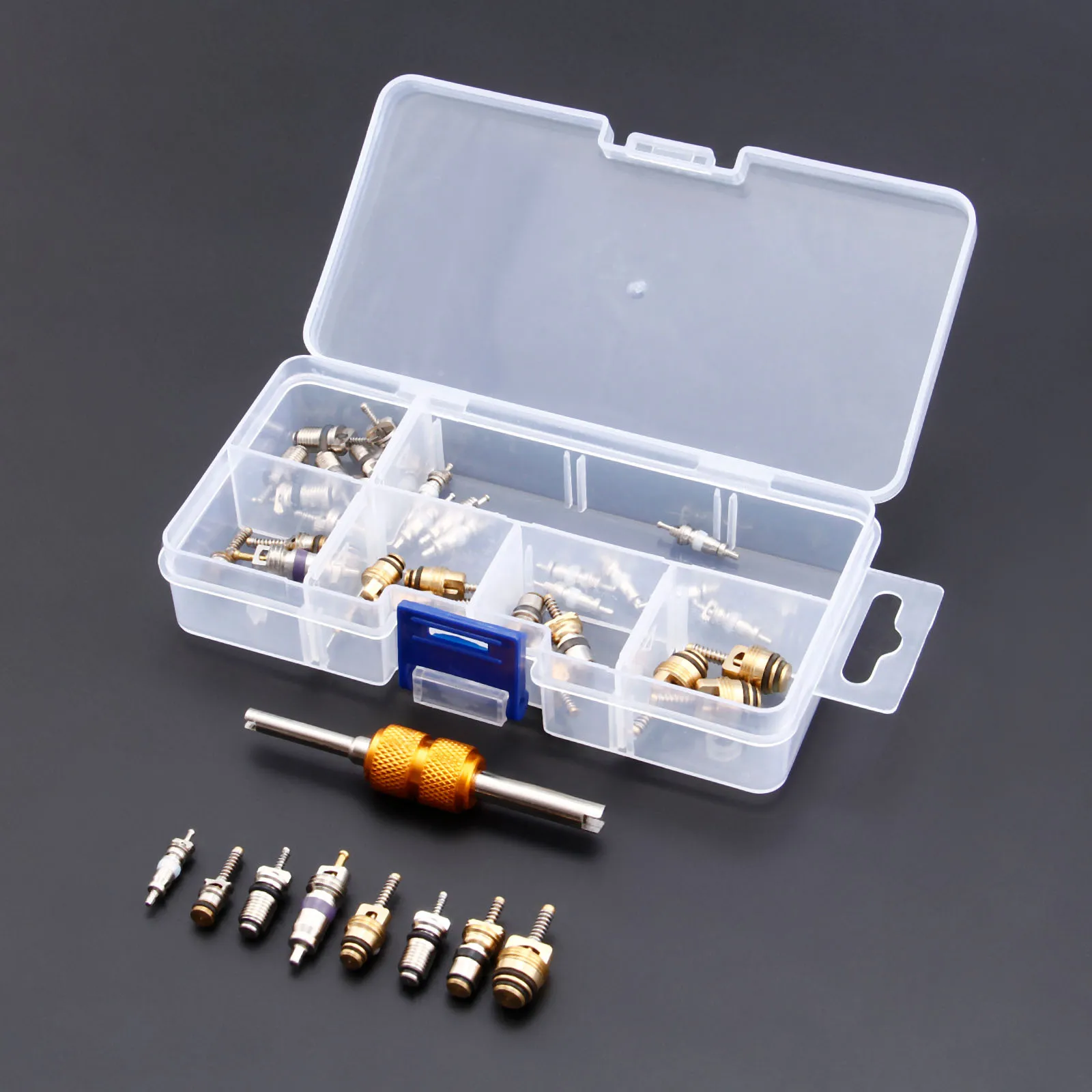 40 шт. R12 R134A A/C стержни клапана осветительный комплект для ремонта автомобильного