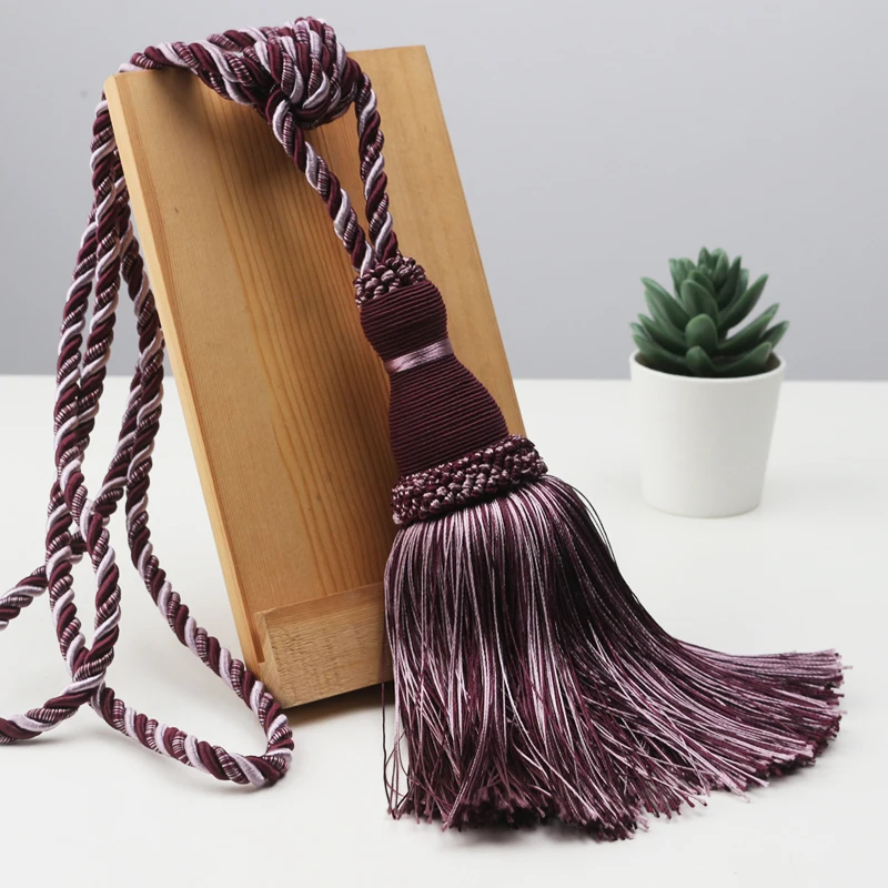 purple 1 pc curtain tassel tieback curtain decoration accessory - Цвет: purple