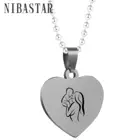 Семья любовь мама папа сын дочь ожерелья подарки подвески из нержавеющей стали Бесплатная индивидуальная гравировка фото имя для детей