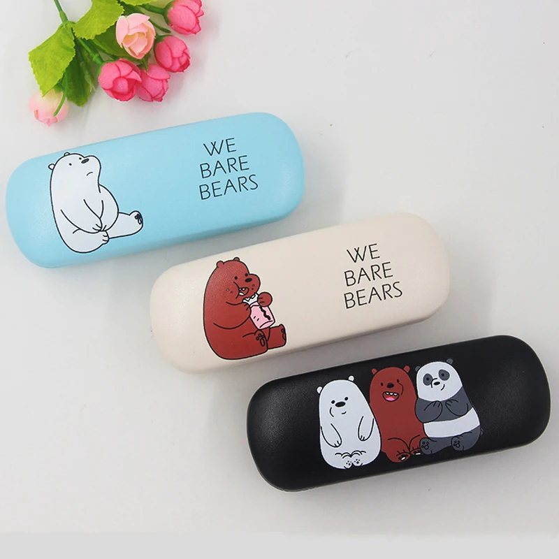 Cartoon Glasses Box Matel Hard Cover Eyeglasses Protector Spectacel Eyewear Case For Women High Quality Student School Cases | Аксессуары