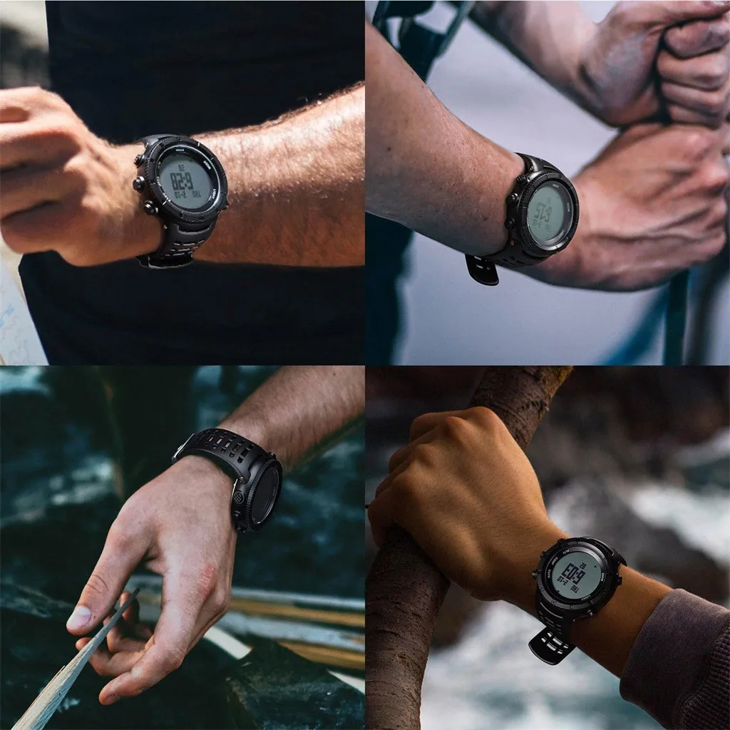 EZON H001H11 Smartwatch блок swich gps шагомер Бег открытый спортивный компас термометр Смарт часы с водонепроницаемым