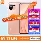 Код RU: TRENDSALE1500 ( -1500P ) Смартфон Xiaomi Mi 11 Lite, 64 ГБ128 ГБ, мобильный телефон, Восьмиядерный процессор Snapdragon 732G, тыловая камера 64 мп, 4520 мАч, Mi 11 Lite