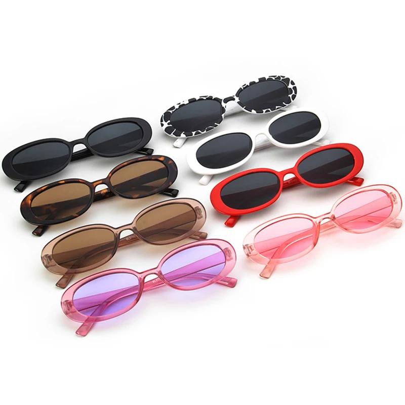 

New Fashion Cow Color Small Frame Sunglasses Fashion Brand Designer Creative Ladies Sun Glasses UV400 Zonnebril