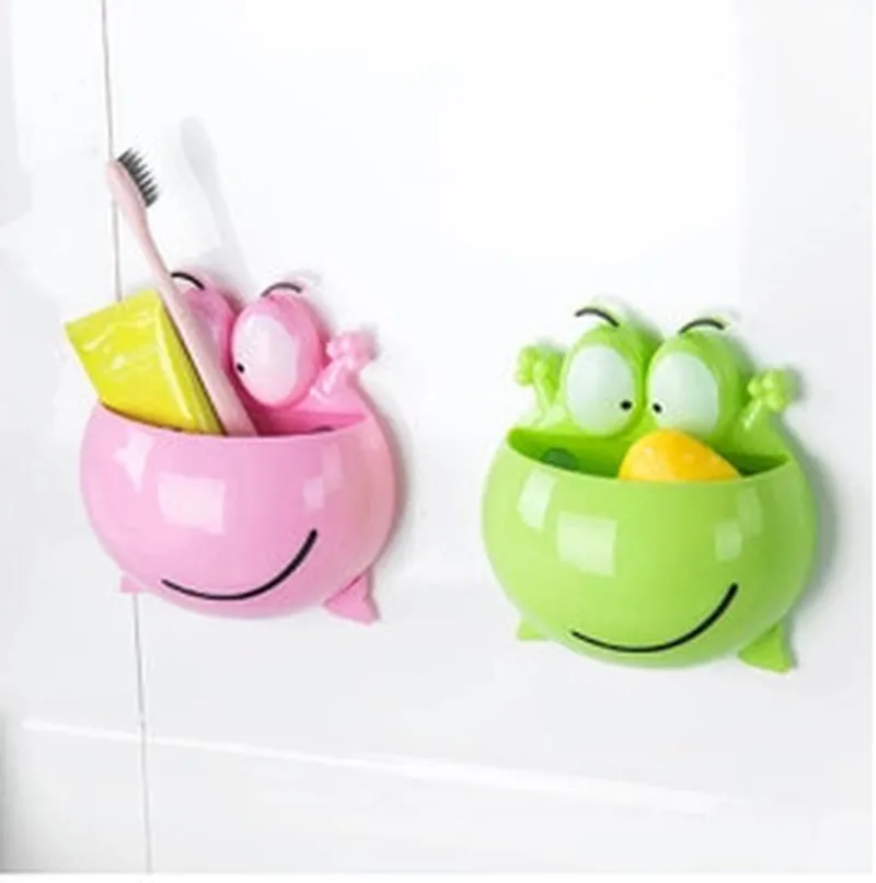 2020 Новинка Лидер продаж прочная настенная присоска лягушка в форме Зубная щётка