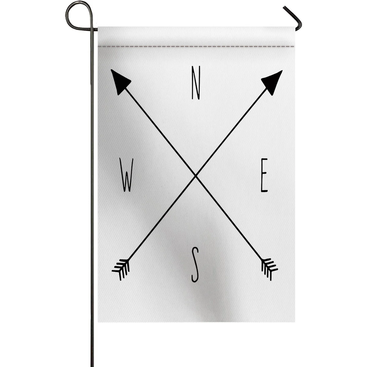 Садовый флаг направление стрелка Указатель черный белый дом двухсторонний