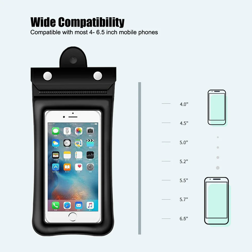 

Waterproof Floating Phone Case Cover Underwater Universal Cell Phone Pouch Airbag Dry Swimming Mobile Phone Bag for Beach Diving