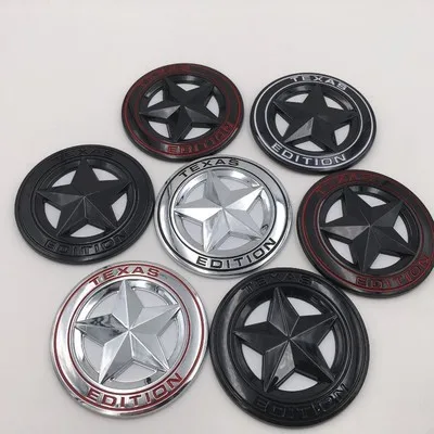1x 3D ABS Эмблема TEXAS EDITION щит с пятиконечной эмблемой значок для автомобильного